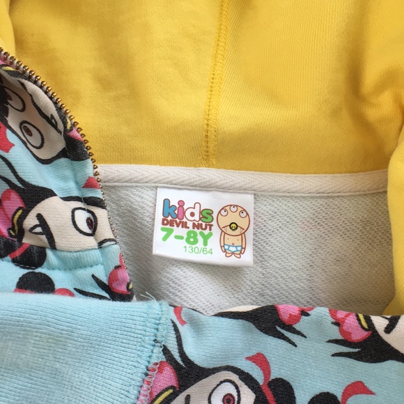 DEVIL NUT • under the red flag • kids hoodie - Picture 2 of 8